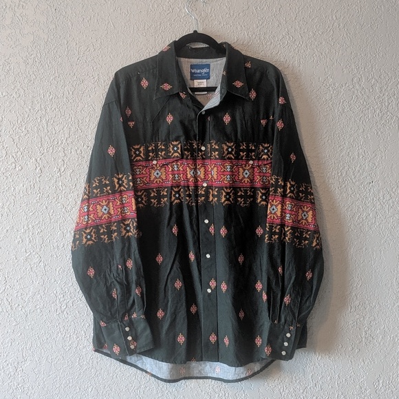 Wrangler Pearl snap button-up long-sleeve shirt XL - Picture 4 of 6